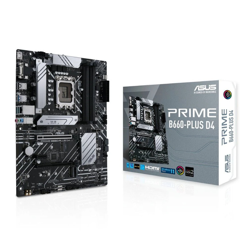 ASUS PRIME B660-PLUS - DDR4 LGA 1700 Intel Motherboard - اللوحة الأم